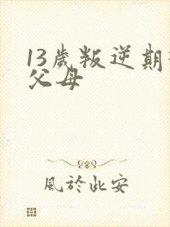 13岁叛逆期打父母封面