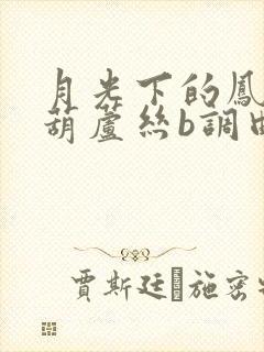 月光下的凤尾竹葫芦丝b调曲谱封面