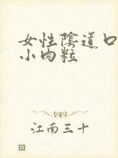 女性阴道口长有小肉粒封面