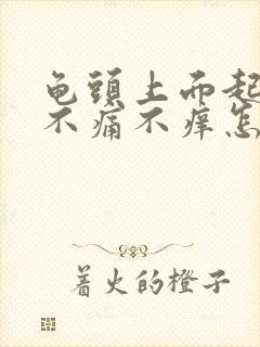 龟头上面起红点不痛不痒怎么回事