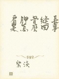 肩胛骨缝长期疼是怎么回事