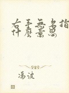 右手无名指戒指什么意思