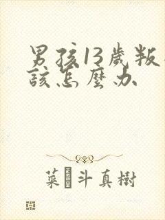 男孩13岁叛逆该怎么办