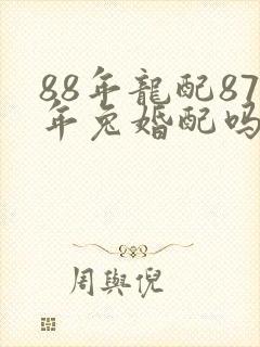 88年龙配87年兔婚配吗