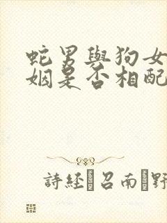 蛇男与狗女的婚姻是否相配