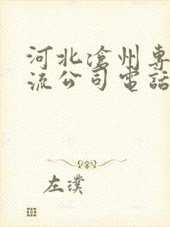 河北沧州专线物流公司电话