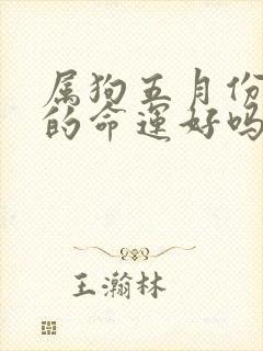 属狗五月份出生的命运好吗