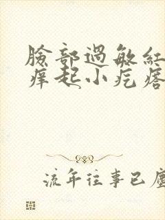 脸部过敏红肿发痒起小疙瘩怎么办封面