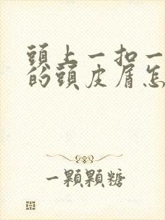 头上一扣一块块的头皮屑怎么办