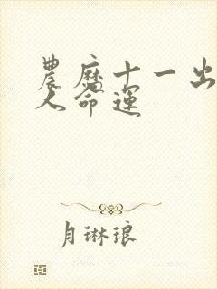 农历十一出生的人命运