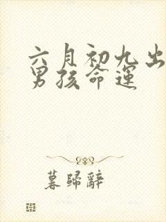 六月初九出生的男孩命运封面