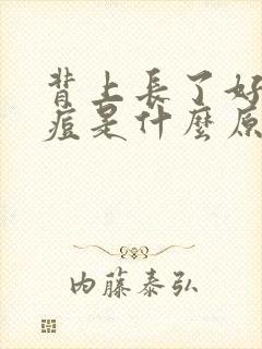 背上长了好多痘痘是什么原因