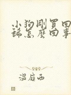 小狗刚买回来拉稀怎么回事