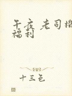 午夜 老司机 福利