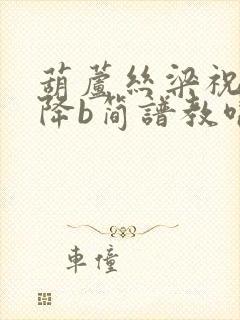 葫芦丝梁祝化蝶降b简谱教唱