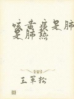 咳黄痰是肺寒还是肺热