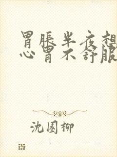 胃胀半夜想吐恶心胃不舒服