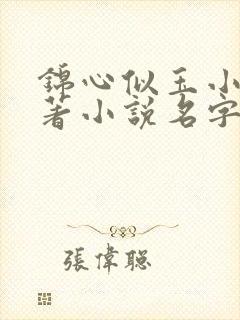锦心似玉小说原著小说名字