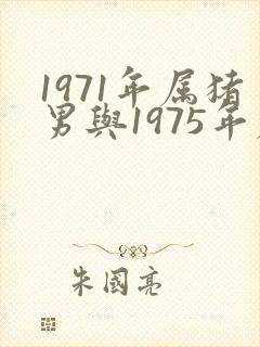 1971年属猪男与1975年属兔女婚姻