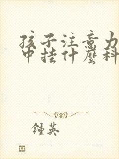 孩子注意力不集中挂什么科