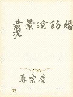 黄景瑜的婚姻状况封面