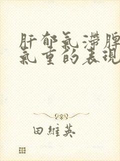 肝郁气滞脾虚湿气重的表现