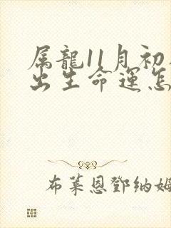 属龙11月初八出生命运怎么样