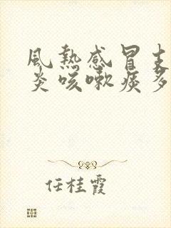 风热感冒支气管炎咳嗽痰多怎么治