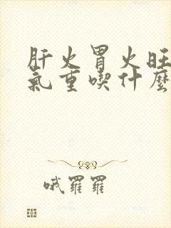 肝火胃火旺盛湿气重吃什么药