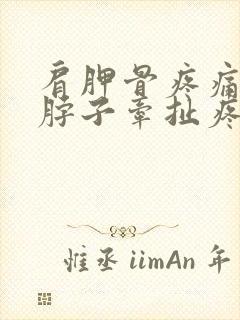 肩胛骨疼痛转动脖子牵扯疼痛封面