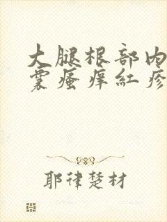 大腿根部内侧阴囊瘙痒红疹发黑封面