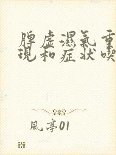 脾虚湿气重的表现和症状吃什么药