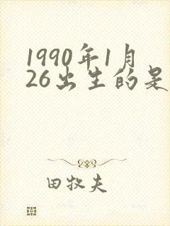 1990年1月26出生的是什么命