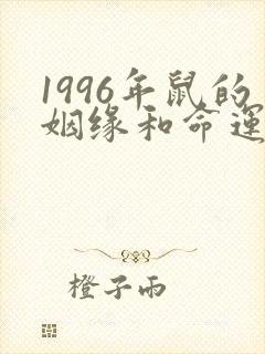 1996年鼠的姻缘和命运