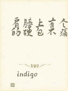 肩膀上有个凸起的硬包不痛不痒