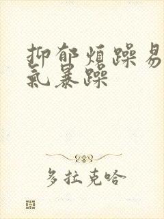 抑郁烦躁易怒脾气暴躁封面