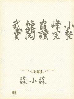 武炼巅峰小说免费阅读完整封面