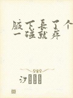 腋下长了个肉球一碰就疼