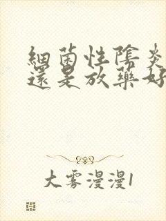 细菌性阴炎吃药还是放药好封面