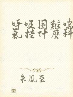 呼吸困难喘不过气挂什么科