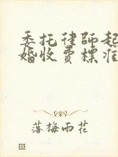 委托律师起诉离婚收费标准