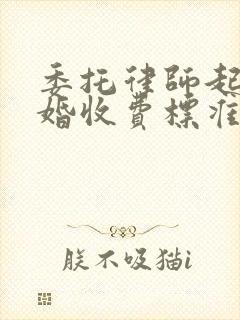 委托律师起诉离婚收费标准