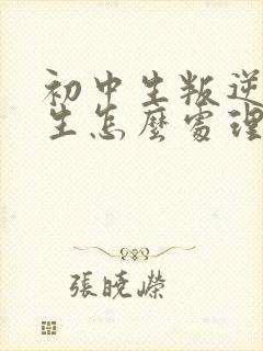 初中生叛逆的学生怎么处理