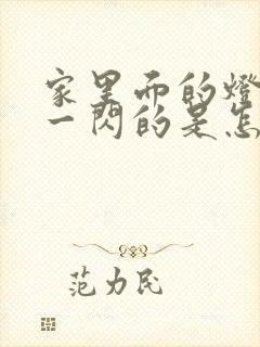 家里面的灯一闪一闪的是怎么回事