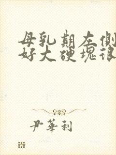 母乳期左侧乳房好大硬块很疼