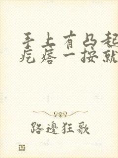 手上有凸起的硬疙瘩一按就痛