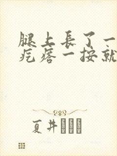 腿上长了一个硬疙瘩一按就疼