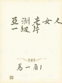 亚洲老女人av一级片