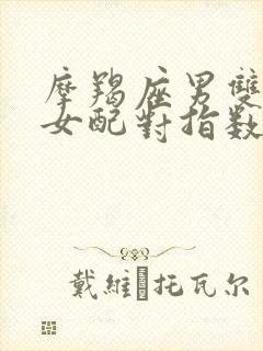 摩羯座男双鱼座女配对指数