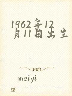 1962年12月11日出生人命运封面